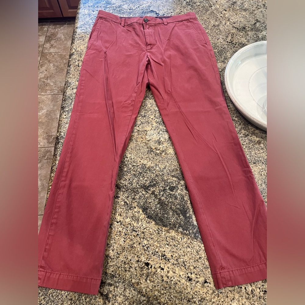 Men's Banana Republic Red Chino Pants